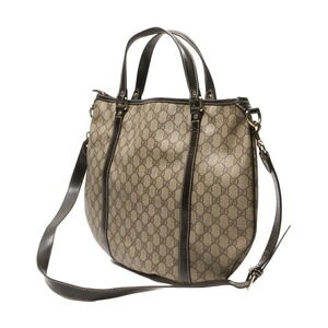 Gucci Tote Canvas Joy brown leather GG Supreme